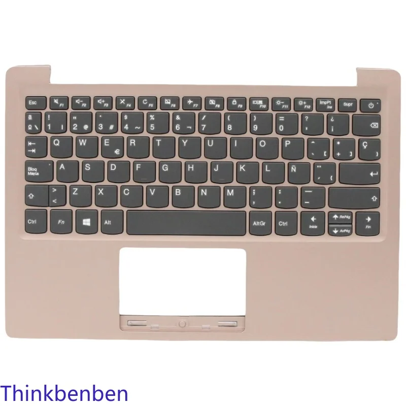 

ES Spanish Pink Keyboard Upper Case Palmrest Shell Cover For Lenovo Ideapad 120S 11 11IAP Winbook S130 130S 11IGM 5CB0P23676