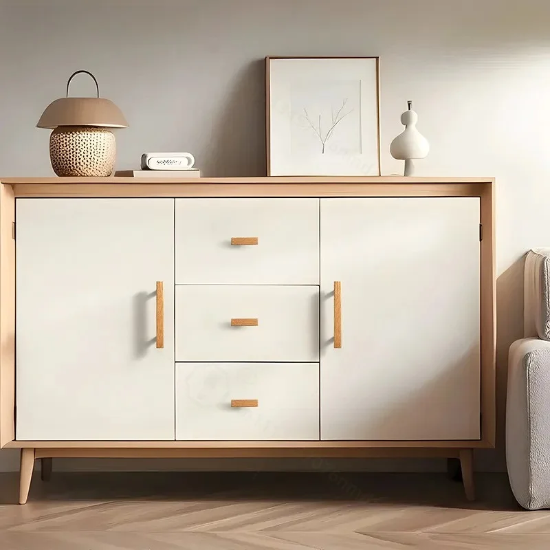 Modern Simple Solid Wood Wardrobe Cabinet Door Handle for Furniture TV Cabinet Balcony Cabinet Drawer