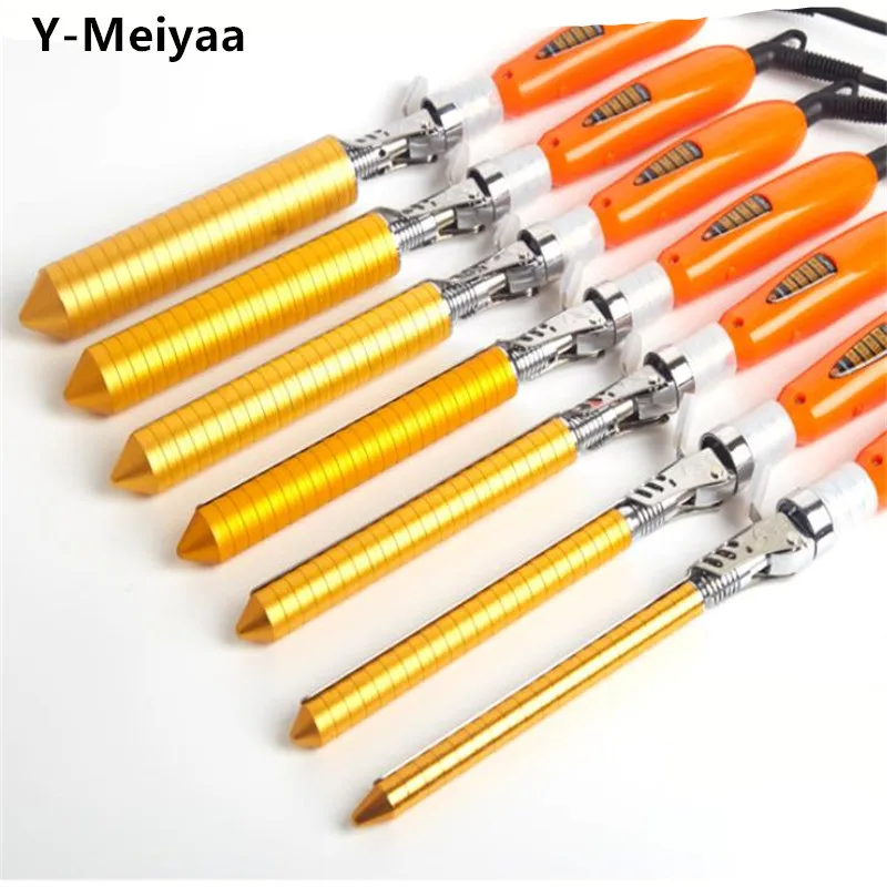 19mm 25mm 32mm Gold Electric Ceramic Hair Curler Curling Iron Roller Curls Wand Waver Hair Styling Tools Professional