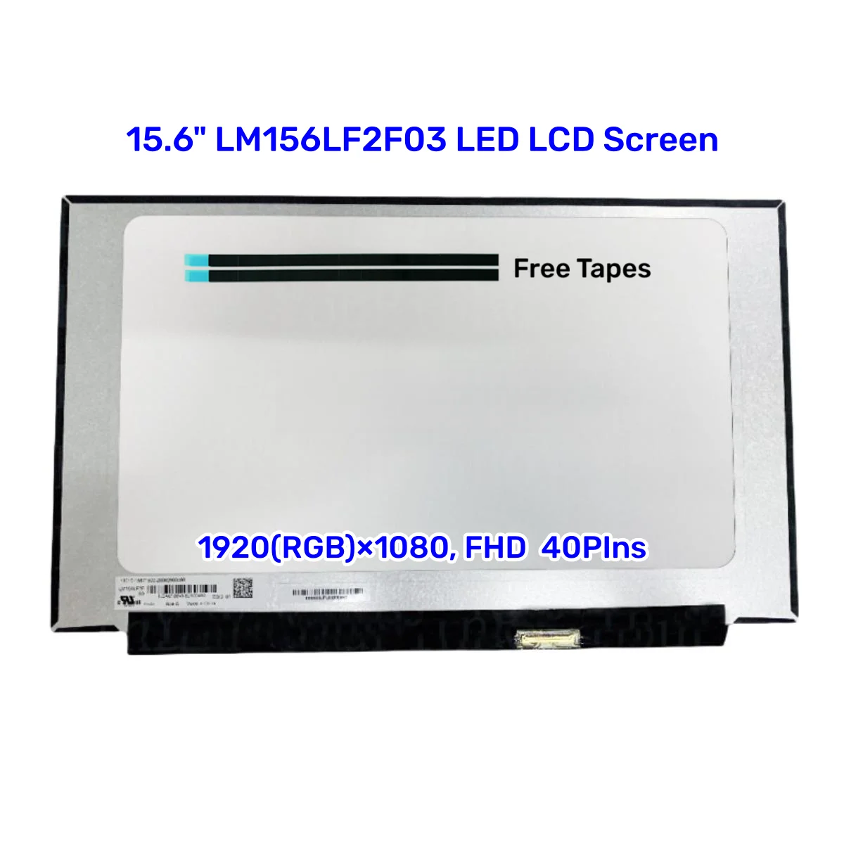 

15.6" LM156LF2F03 LED LCD Screen Panel LM156LF2F 03 01 02 EDP 40 Pins 144HZ IPS Screen FHD 1920X1080