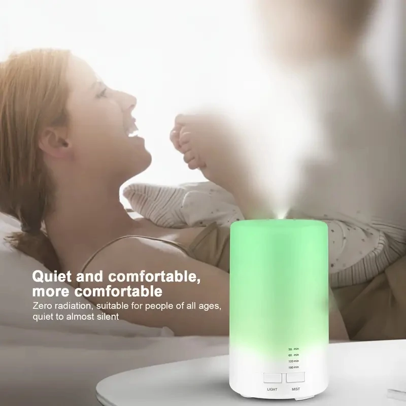 USB Air Humidifier, 70ML Essential Oil Diffuser, Quiet Humidifier, Natural Home Fragrance Aroma Diffuser with Night Lights