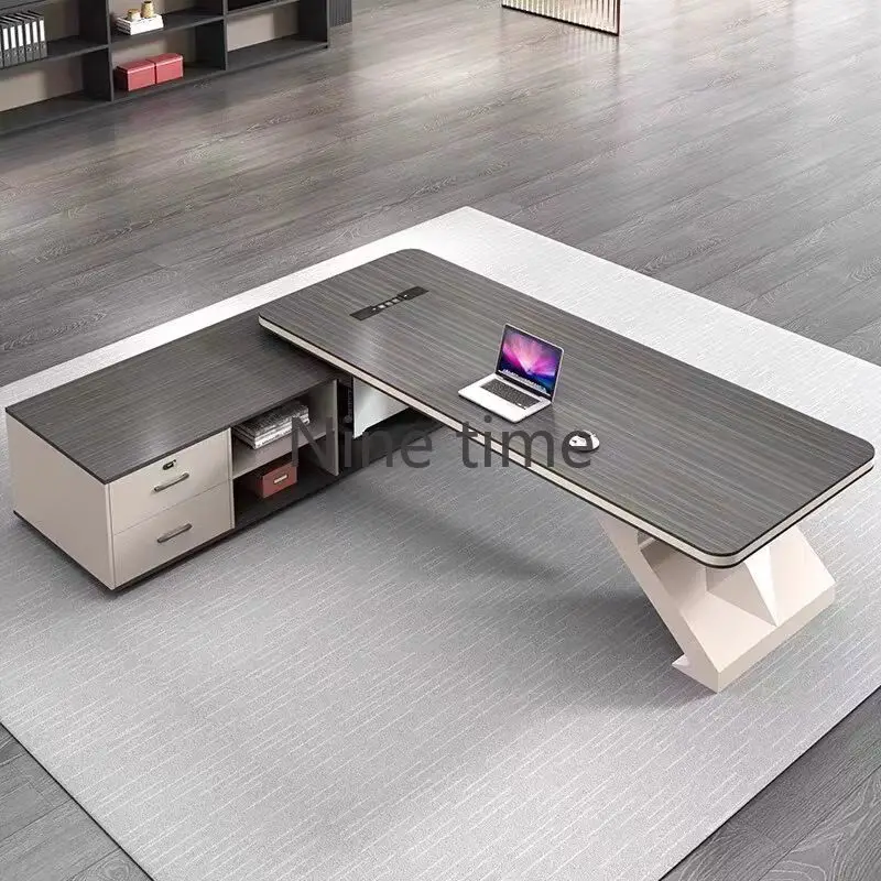 Modern Conference Office Desks Storage Setup Writing Sets Computer Desks Floor Secretary Escritorios De Oficina Room Furniture