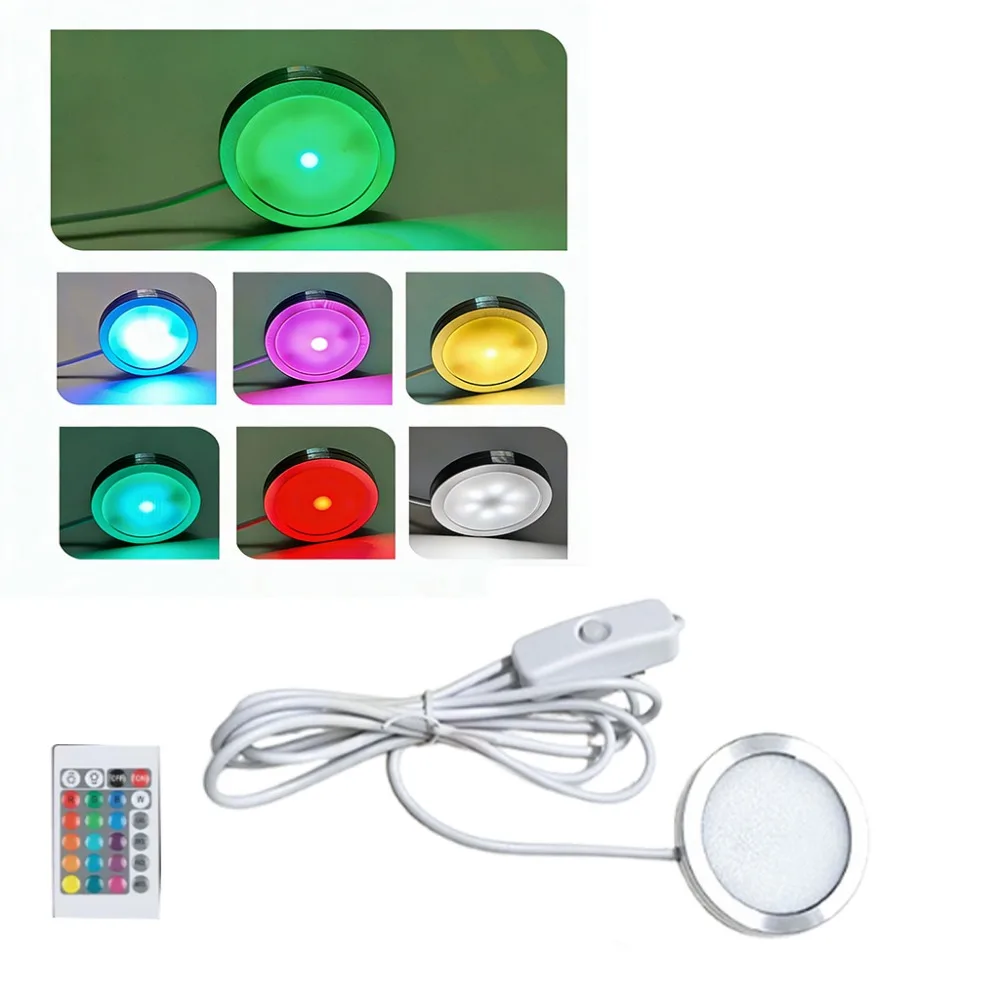 

Круглая USB-лампа с регулируемой цветовой температурой RGB, 5В, яркий свет, из алюминиевого сплава, 3Вт, энергоэффективная, с питанием от USB, ночник