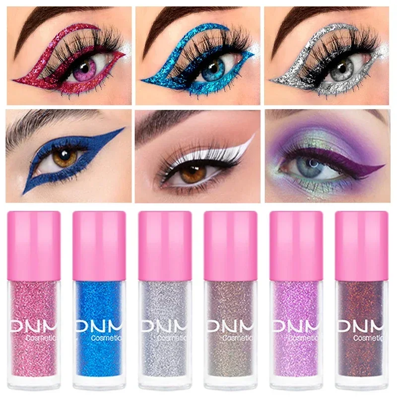 Heallor Glitter Matte Kleurrijke Vloeibare Eyeliner Langdurig Waterdicht Niet-vlekkend voor vakantiefeesten Make-up Gereedschap Cosmetica 12