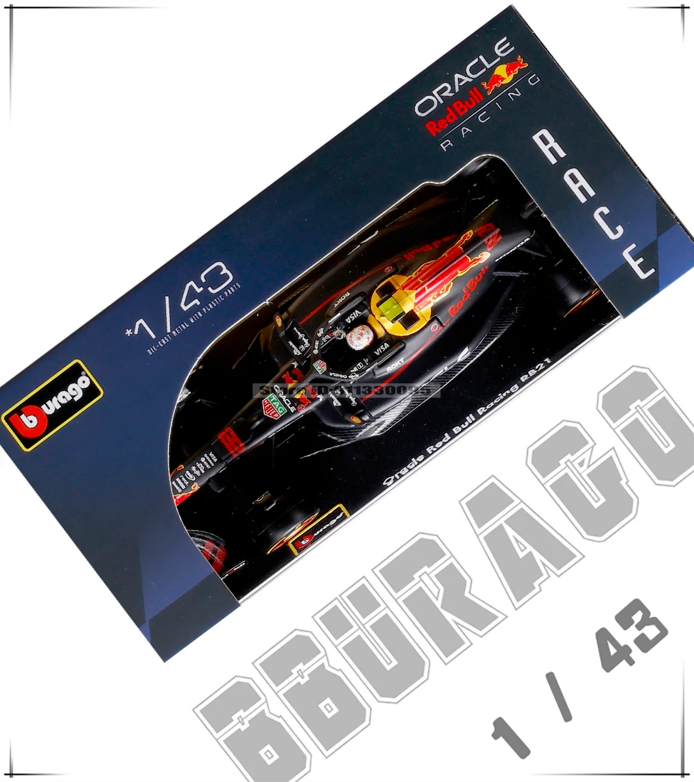 Bburago 1:43 2025 F1 Red Bull RB21 # 1 Verstappen # 22 Yuki Tsunoda SF25 W16 MCL39 A525 Legierungsauto Druckguss-Modell Spielzeug Sammlerstück – Detail 5