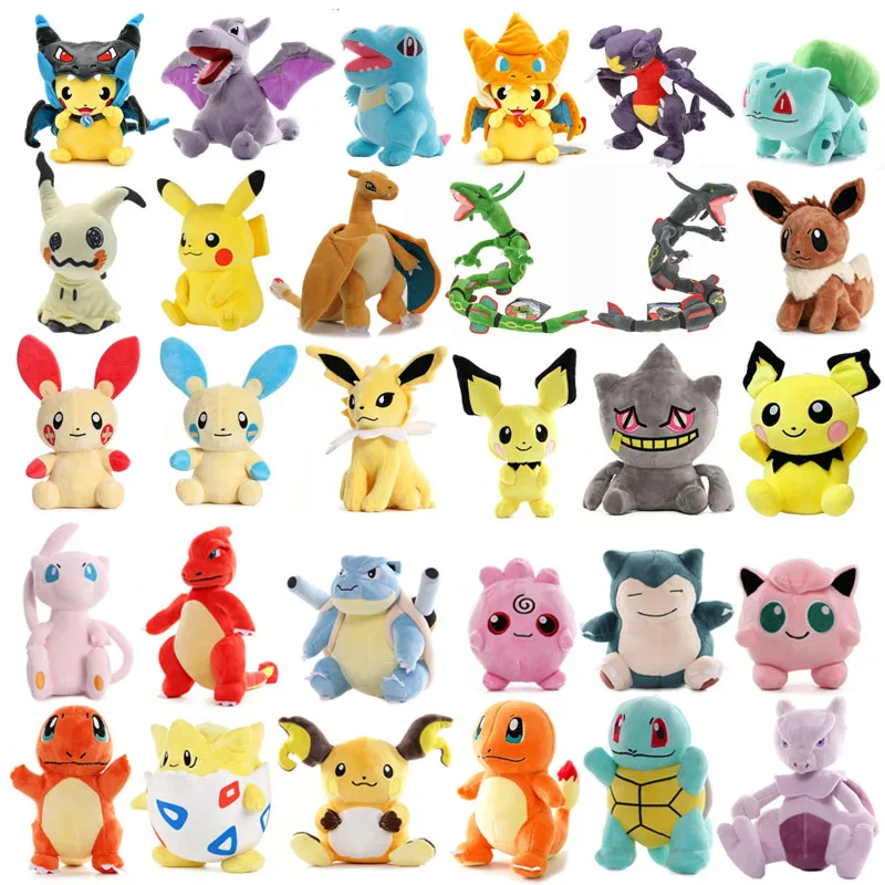 Pokemon Plush Toy Gengar Charmander Aerodactyl Pidgeotto Stuffed Animal Doll, Kids Holiday Birthday Xmas Gifts