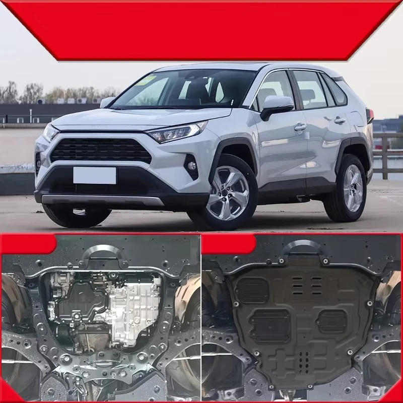 Tough Plastic Car Engine Bottom Chassis Wire Board Cover for  rav4 2009 - 2019 protection
