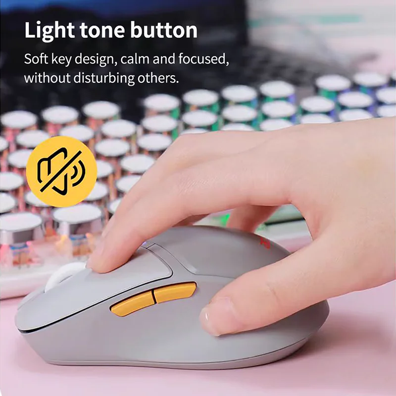 فأرة صامتة قابلة لإعادة الشحن من Acer ، ماوس مكتب منزلي لأجهزة الكمبيوتر المكتبية ، كمبيوتر محمول ، كمبيوتر لوحي ، كمبيوتر شخصي ، بلوتوث ،