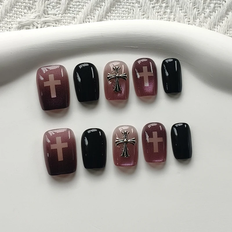 10Pcs Dark Cro Hear…