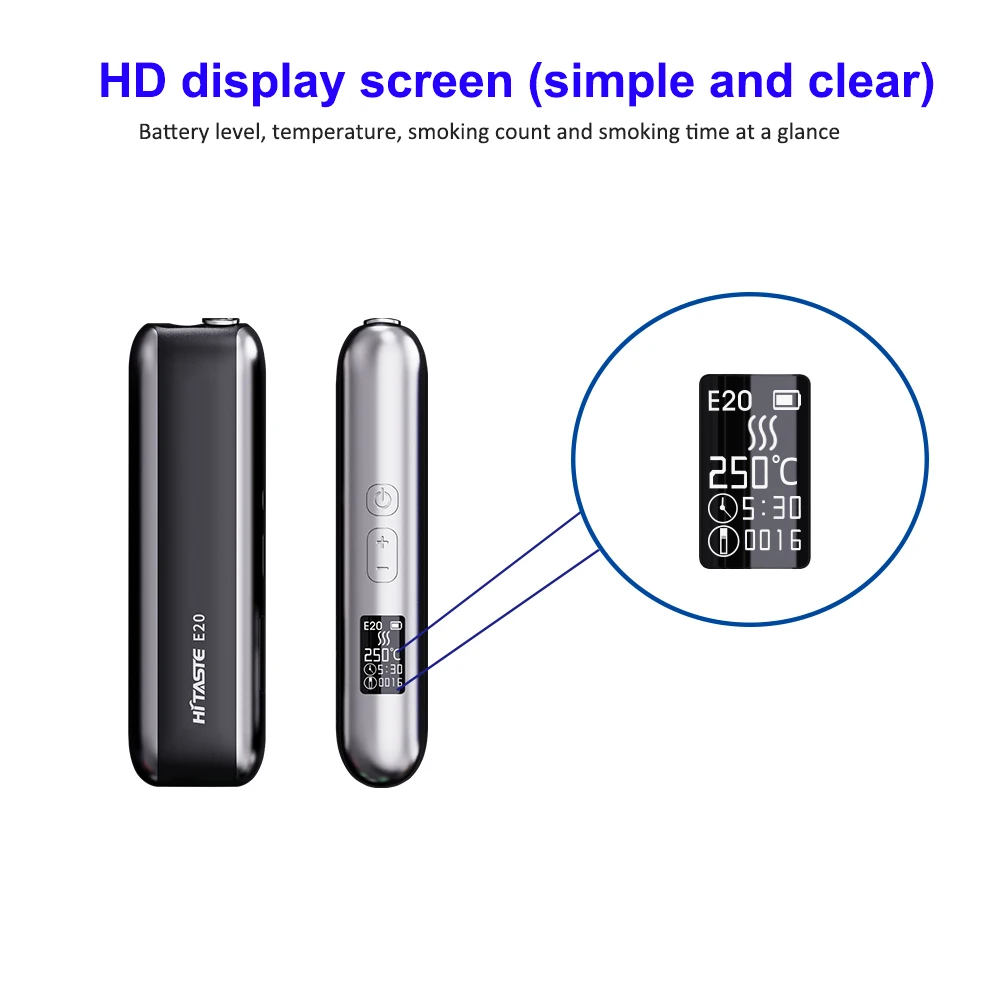 أجهزة التسخين التعريفي Hitaste E20 لـ Terea 2600mah المحمولة 85 جرام بديل لسلسلة Iqo الأكثر مبيعًا
