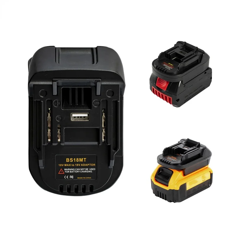 Battery Adapter For Bosch 18V To for Makita 18V BS18MT Converter With USB For Makita 18V Electrical Tools BAT618 BAT609G