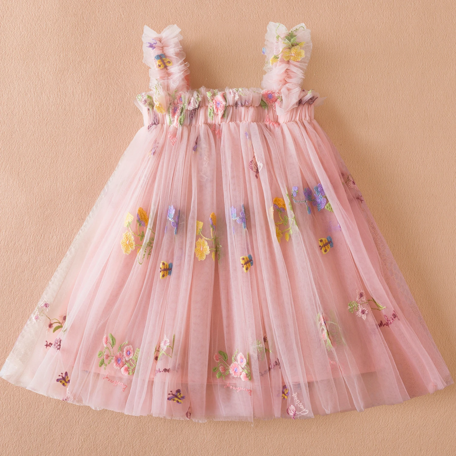 Baby Girl Clothes for Birthday Party 1-5Y Toddler Flower Elegant Luxury Dresses New 3D Butterfly Baby Dress Summer Sweet Outfits