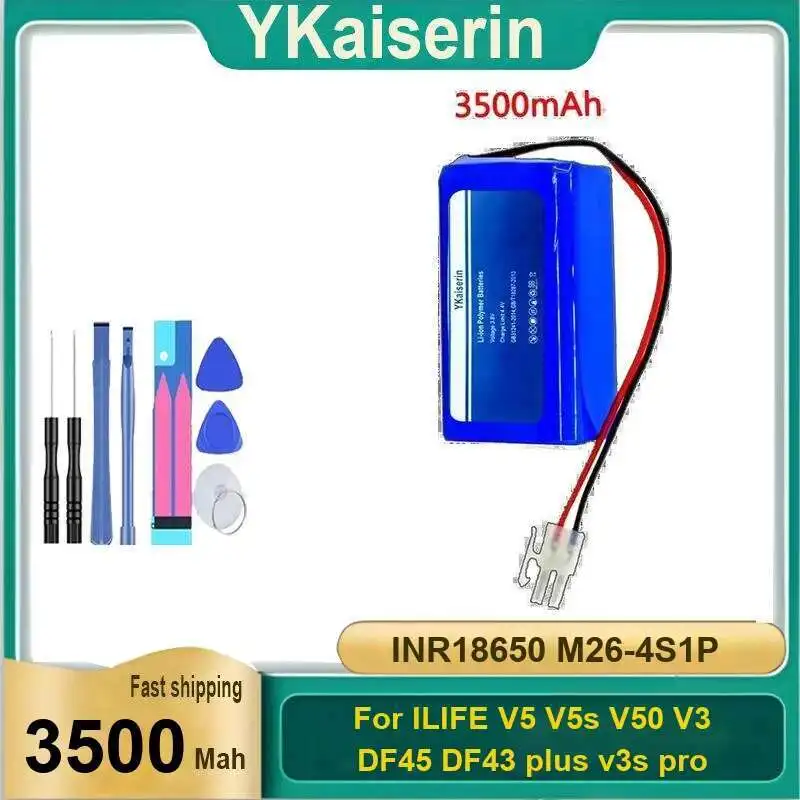 

Cleaning Robot Battery INR18650 M26-4S1P 3500Mah For Ilife V5 V5s V50 V3 DF45 DF43 Plus V3s Pro Vacuum Cleaner