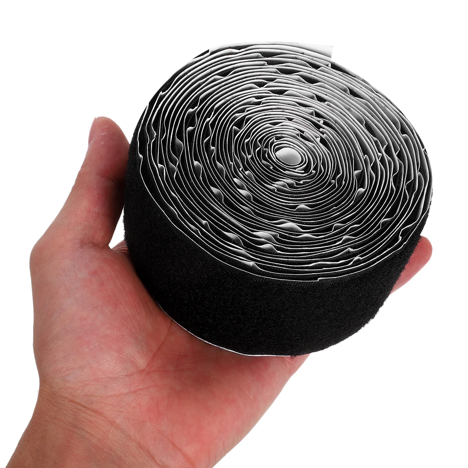 

1 Roll Black Double Sided Heavy Duty Hook Loop Tape Industrial Strength Adhesive Fastener For Exhibitions Diy Projects Reusable