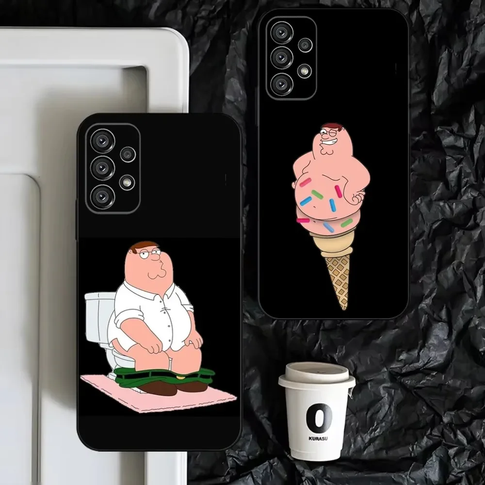 

F-Family Cute G-Guys Phone Case For Samsung S25,S24,S23,S22,S21,S20,S10,Ultra,Plus,Lite,FE,Soft Silicone Black Cover