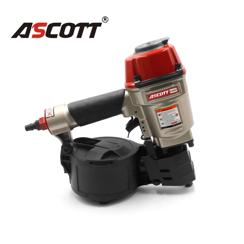 

25-57mm CN57 Aluminum Pneumatic Framing&Siding Coil Nailer For Pallet&Crate Fastening Tools Air Compressed Construction Nail Gun