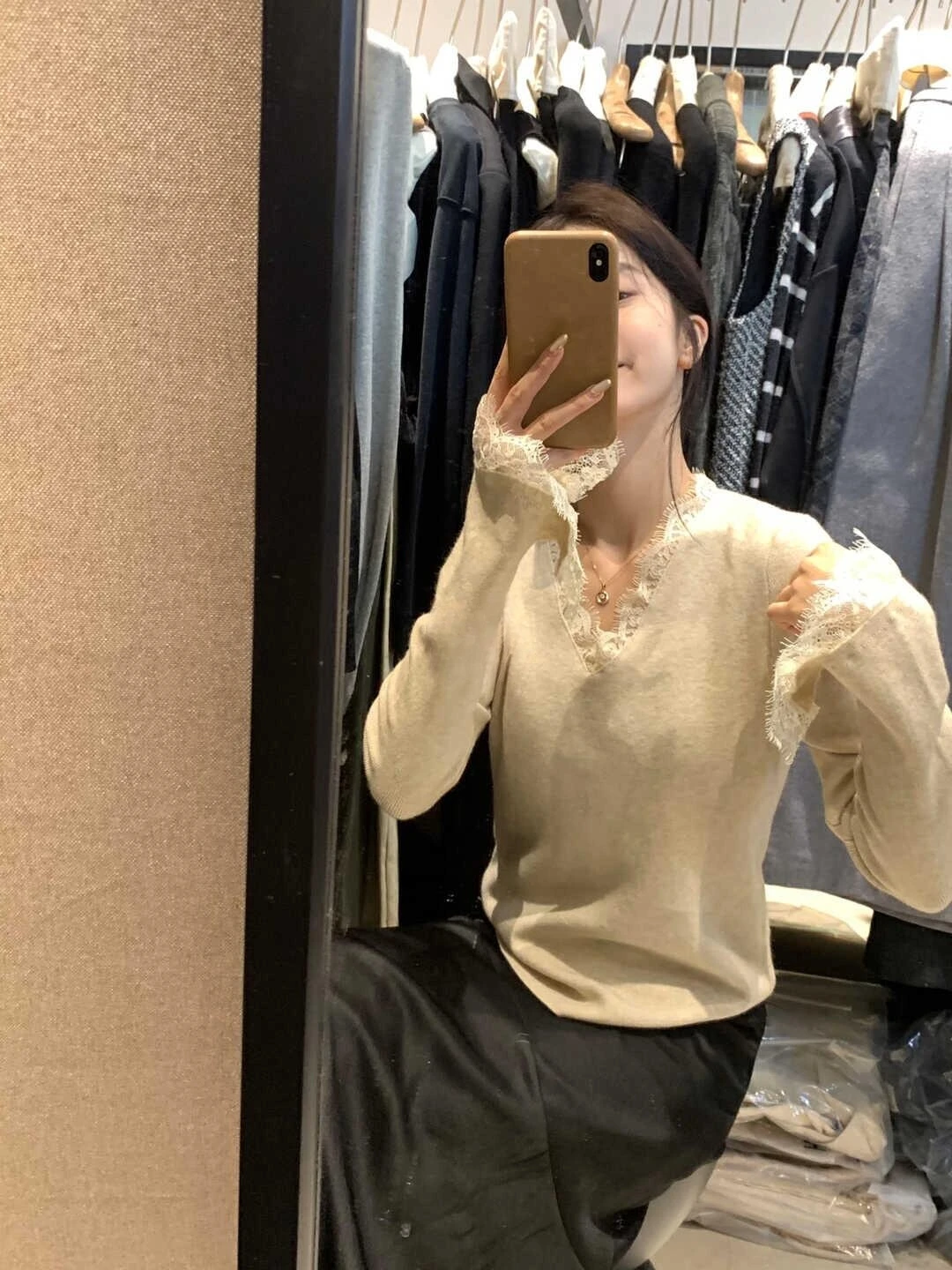 Swetry Bluzy Pulowery Damskie Kaszmir Damski Dzianina Dla Kobiet Metaliczne Ażurowe Koncert Festiwal Codzienne Zespół Rockowy Alternatywny Krój