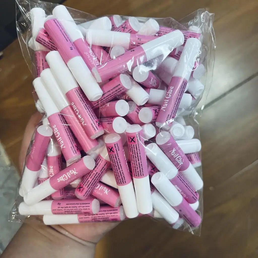 

100/50pCS Professional False Nail Tips Glue Net-2g Acrylic Clear Nail Glue Press On Nails For Rhinestone/Fake Manicure Glue