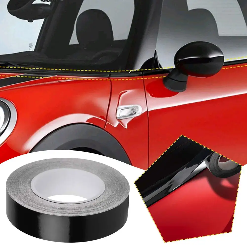 Carro Janela Guarnição Vinyl Film, Etiqueta DIY Decoração, Linha Preta, Cintura Porta, Mini Cooper R53, R55, R56, R60, R61, F54, F55, F56, F60