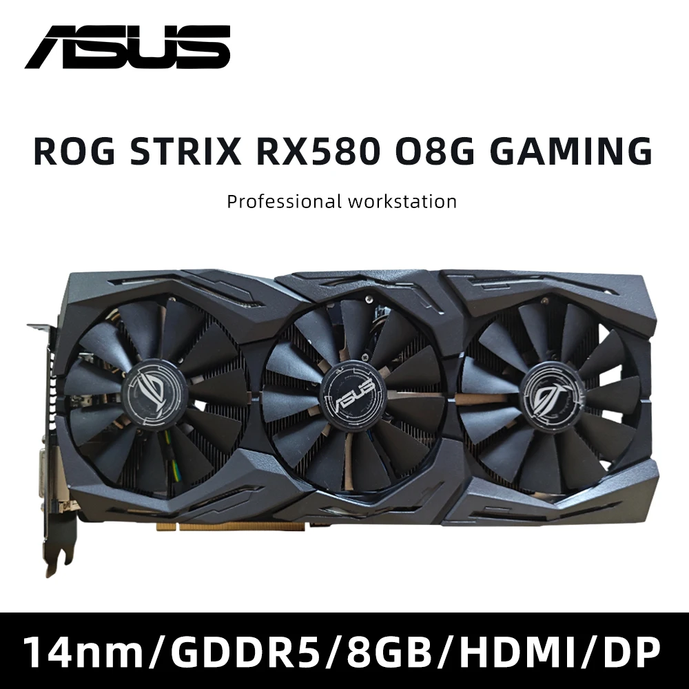 ジャンク品　ASUS ROG RX 580 グラフィックボード Amazon.com: ASUS : Electronics