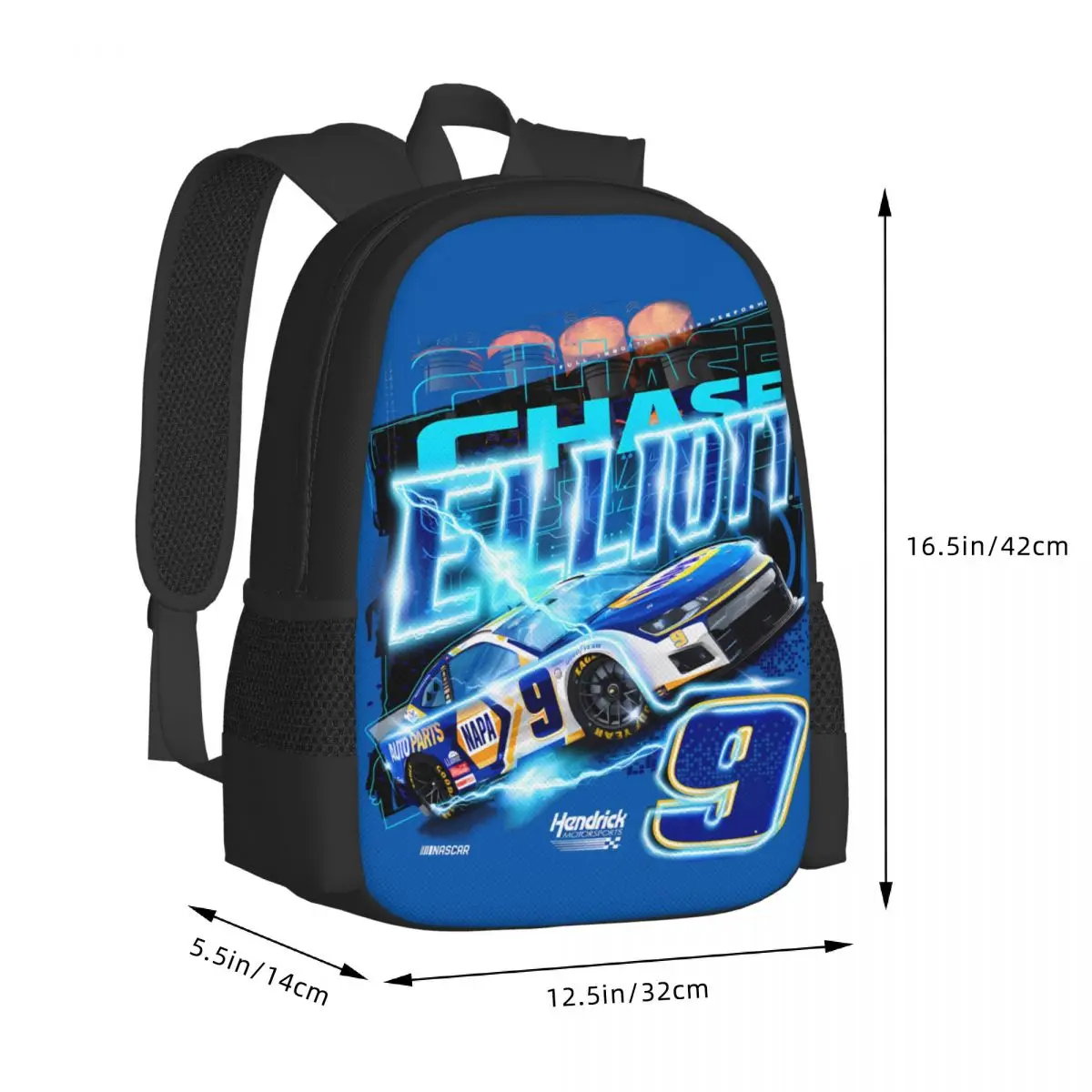 Chase Elliott 9 Travel Laptop Backpack, Business College School Computer Bag Gift for Men & Women