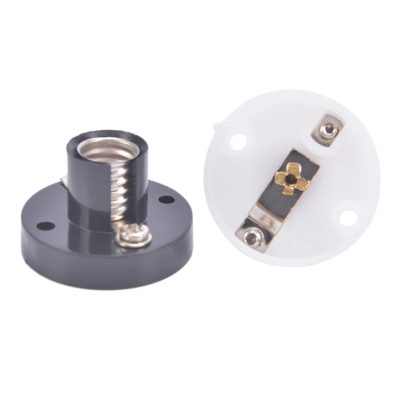 

Mini Screw Lamp Base E10 Lamp Holder Light Bulb Socket Holder Adapter DIY Flat Lamp Bases Physics Electric Beads Testing Parts