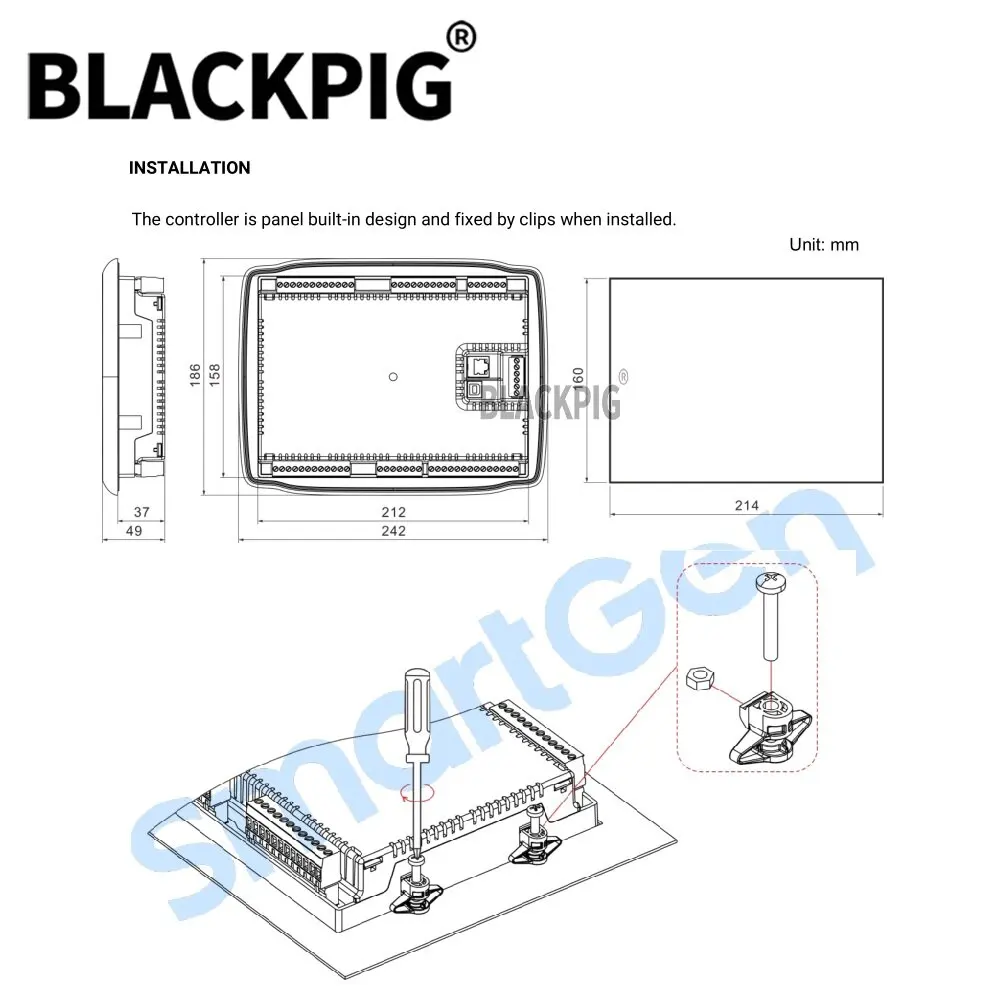 100% جديد APC715N SmartGen وحدة تحكم مضخة المحرك وحدة التحكم مع واجهة USB RS485 CANBUS GOV تنظيم السرعة