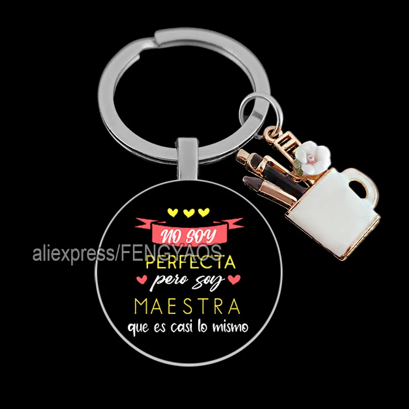 Original Gifts Teacher Keychains Master Keychain Teacher Appreciation Gifts Teacher Keychain In Spanish Teachers Day Gifts