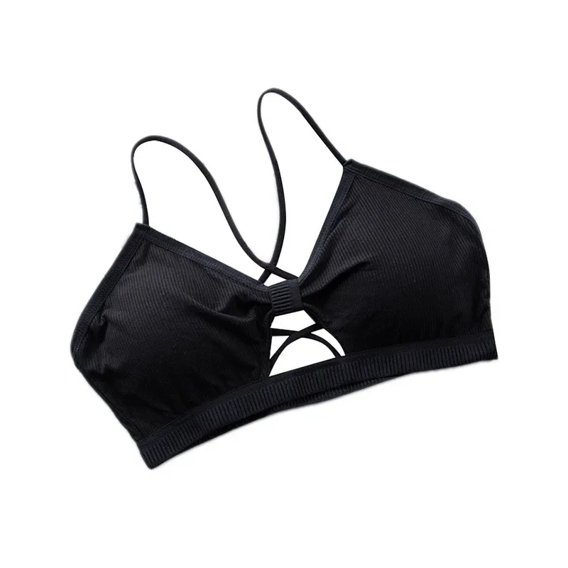 Soutien-gorge de sport sans couture, lingerie sexy, haut sans bretelles, push-up, bralette, sous-vêtements pour femmes, 2025