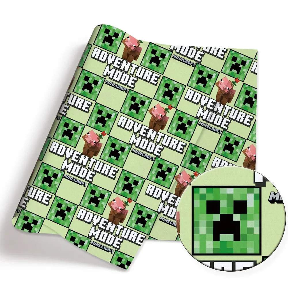 Tela de dibujos animados DIY140 * 50cm costura hecha a mano Patchwork acolchado vestido de bebé hoja para el hogar tela impresa costura niños