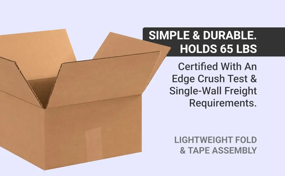 25 Pack Corrugated Cardboard Boxes 16x12x4 Inch Flat Strong Bulk Shipping Moving Storage Cartons For Business Home Packaging