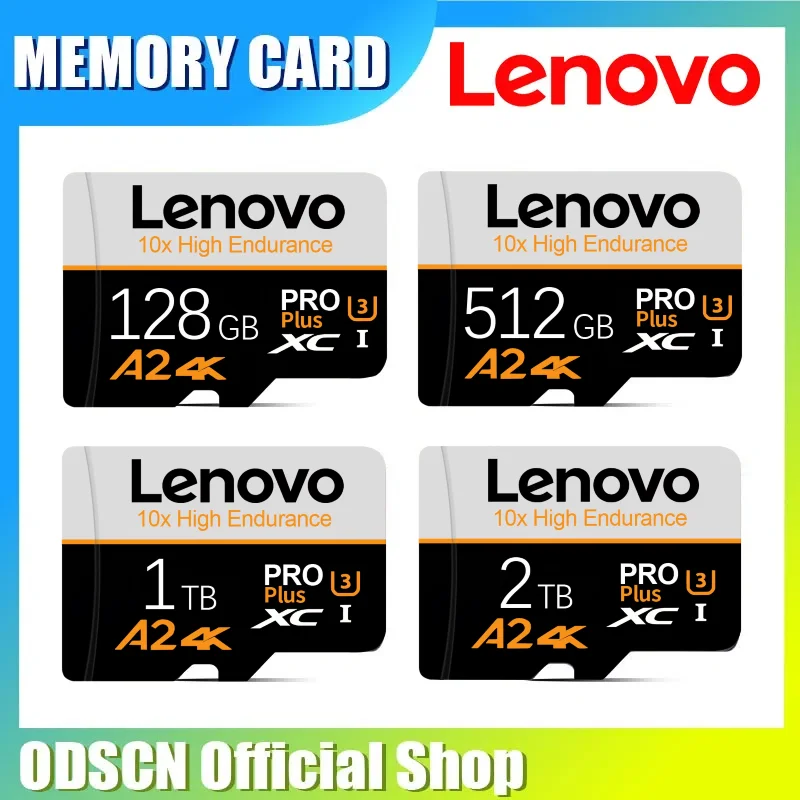 Карта-памяти-lenovo-512-ГБ-2-ТБ-a2-4k-micro-tf-sd-карта-Высокоскоростная-1-ТБ-128-ГБ-64-ГБ-Ноутбук-Дрон-Планшет-Безопасная-оплата-Быстрая-доставка