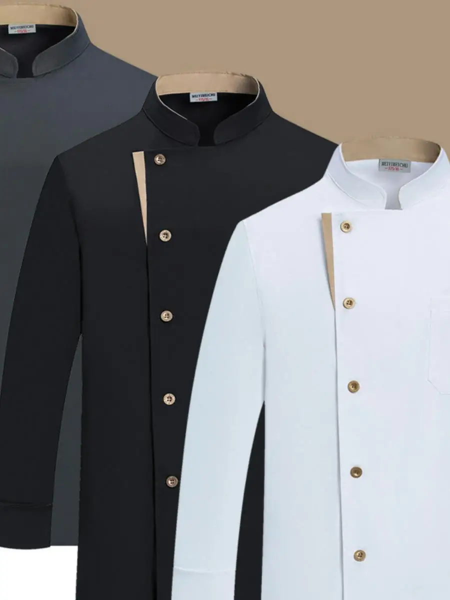 

New Elastic Chef Work orm Long Sve ort Sve Kitchen Apparel for Men And Women Restaurant ering Autumn Winter