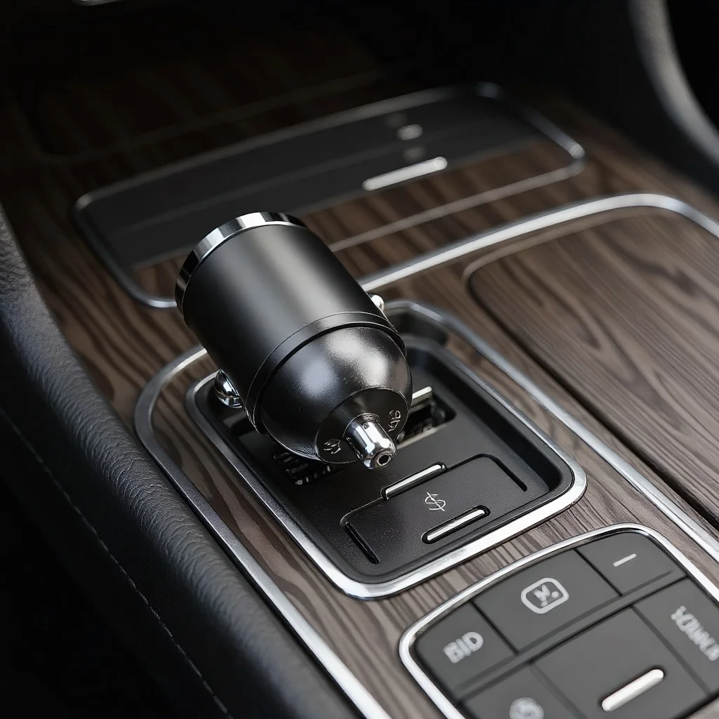 

Автомобильное зарядное устройство Nuokaiqi с кольцом для подвешивания, быстрая зарядка PD USB, миниатюрное скрытое зарядное устройство для мобильных телефонов, автомобильные аксессуары