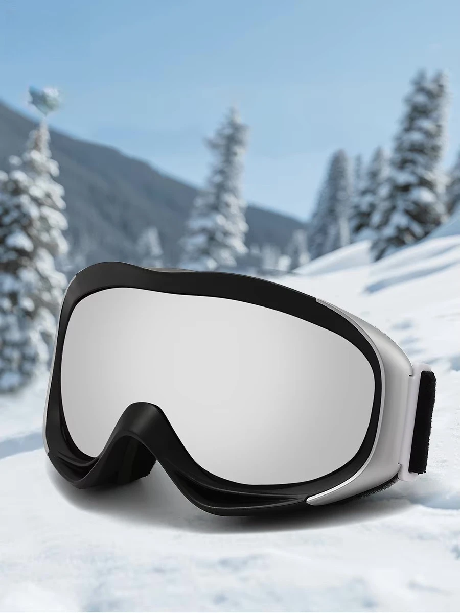 Occhiali da sci sferici per sport invernali sulla neve Antivento e antiappannamento compatibili con l'attrezzatura per occhiali protettivi da sci per miopia unisex