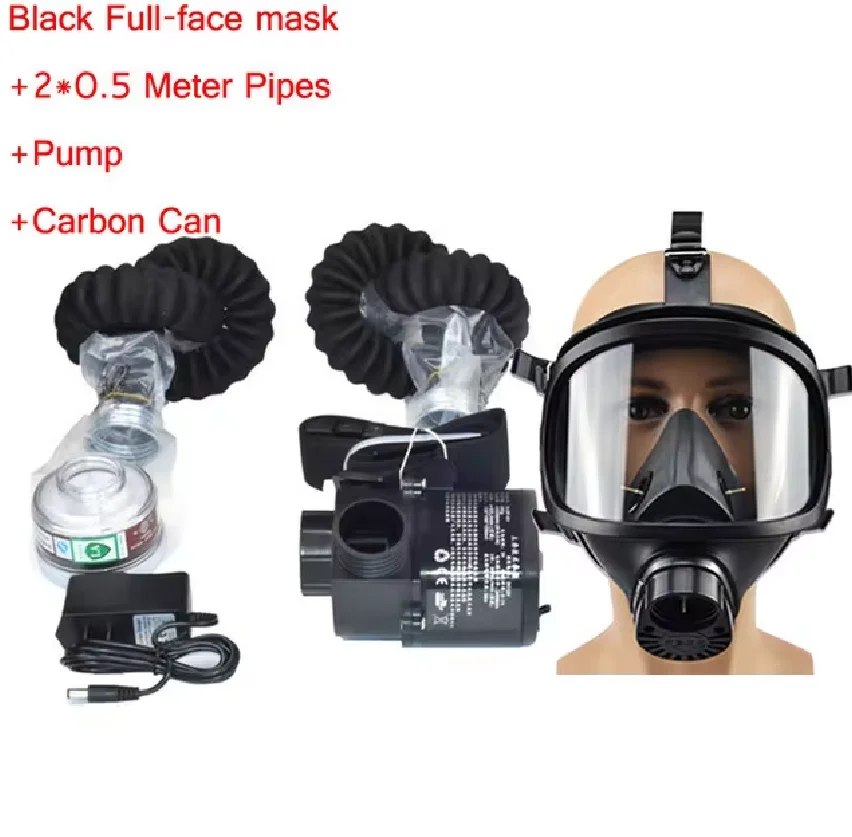 Workplace Safety Supplie respirator Protective Electric Constant Flow Supplied Air Fed Respirator System Full Face Gas Mask