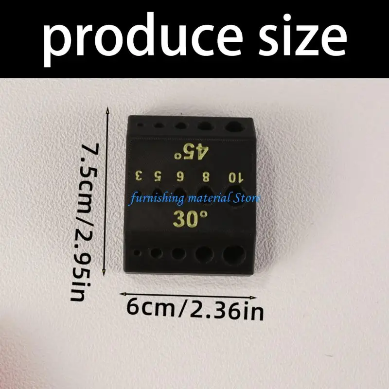 Y5GD Essential Tool For Woodworkers Needing Precise 30 45 90 Degree Hole Alignment