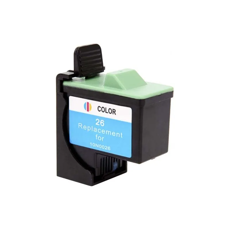 Lexmark recycled ink cartridge 3 colors L26 - L27, replaces a 10N0026E No 26 / 10N0227 No 27 XL26R imprimirbien.com