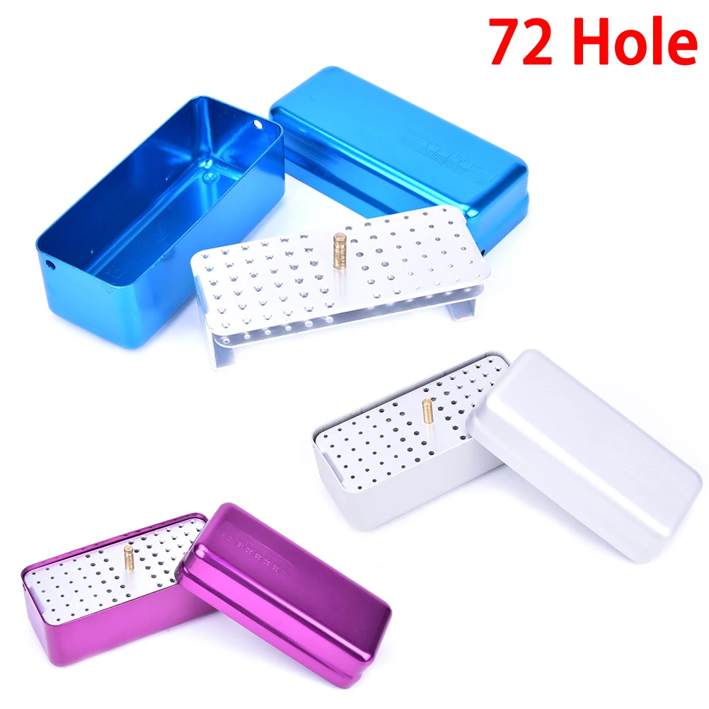 

1 шт., 72 отверстия для боров FG, точка для высокоскоростного стерилизатора автоклава, чехол для стоматологических алюминиевых эндофайлов, коробка-держатель для стоматологических