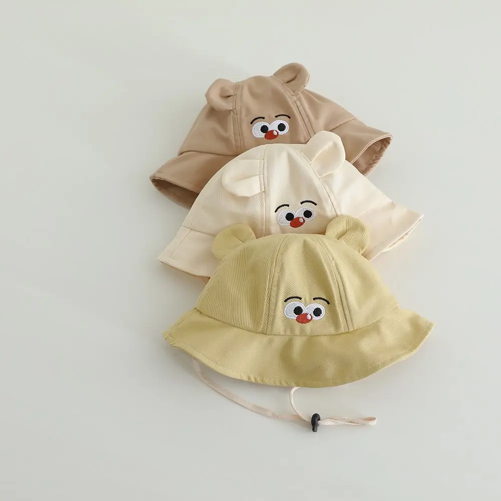 New Autumn Children Bucket Hats Baby Boys Girls Cute Bird Cotton Toddler Sun Cap Children Beach Sun Hat Kids Uv Protection Cap