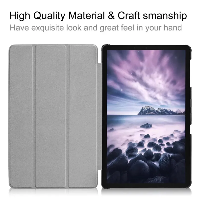 For Samsung Galaxy Tab A 10.5 2018 Case SM-T590 SM-T595 Trifold Magnetic PU Leather Hard Stand Cover For Galaxy Tab A 10.5 Case - view 2