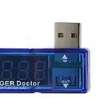 USB Voltage Current Tester 0-2.5A 4 Digit Display Blue White Elbow Meter For Phone For Charger For Power Bank Detection Tool