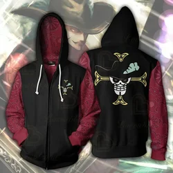 Anime One P Hoodies 3D Print Pullovers Sportswear Sweatshirts Luffy Ace Law Zoro Nami Nico Casual Tops Jacket Men