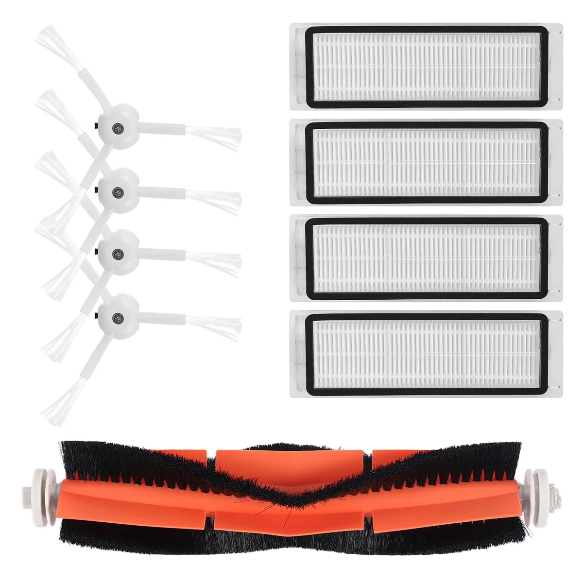 L65A para Xiaomi Mi Robot aspirador 1/1S SDJQR01RR SDJQR02RR SDJQR03RR Roborock E3, S4, S4 Max, S5 filtro de Cepillo Lateral principal