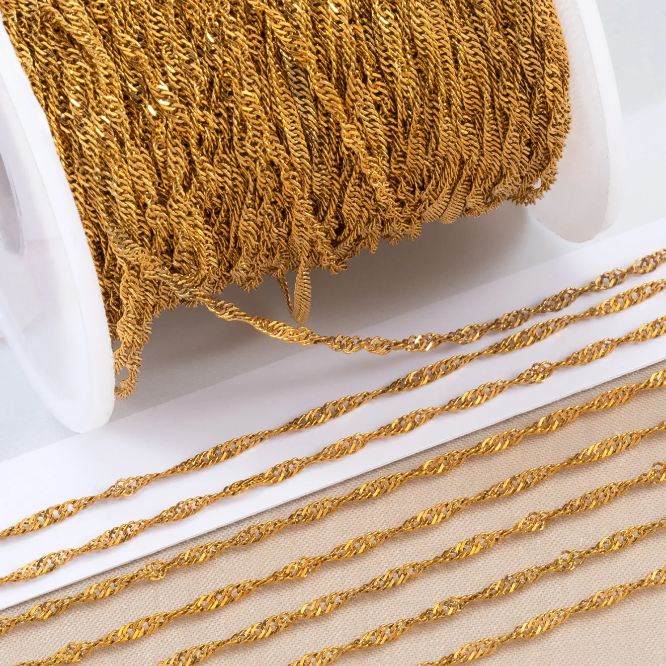 

1/2 Meters Stainless Steel Circle Link Chain For DIY Bracelet Necklace Jewelry Making Accessories Chain Materials Supplies