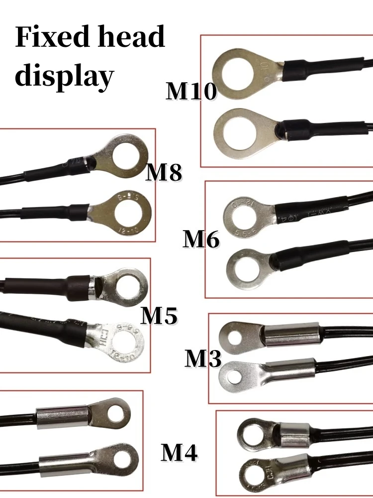 Sensore di temperatura NTC termistore di misurazione della temperatura 10K B3950 1% muslimb inverter fan wire ear fixed probe