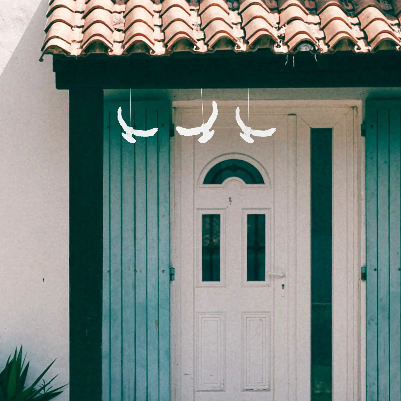 

12pcs Peace Hanging Ornament Artificial Bird Decoration For Wedding Christmas Party Garden Decor Hanging Bird Pendant Supply