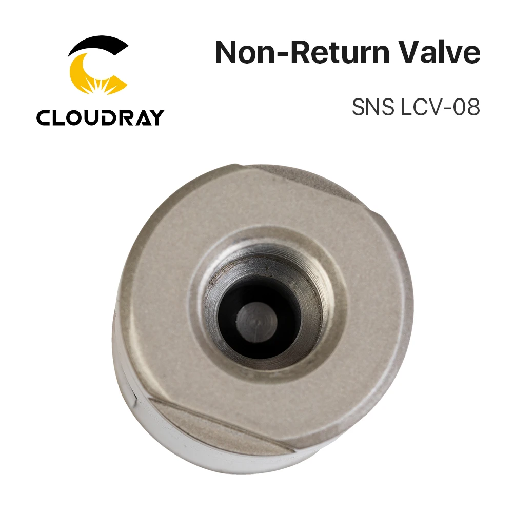 Valvola non ritorta Cloudray SNS LCV-08 Valvola di ritegno componente pneumatico Dimensioni porta G1/4 11,7 mm Media aria per sistema aria CNC