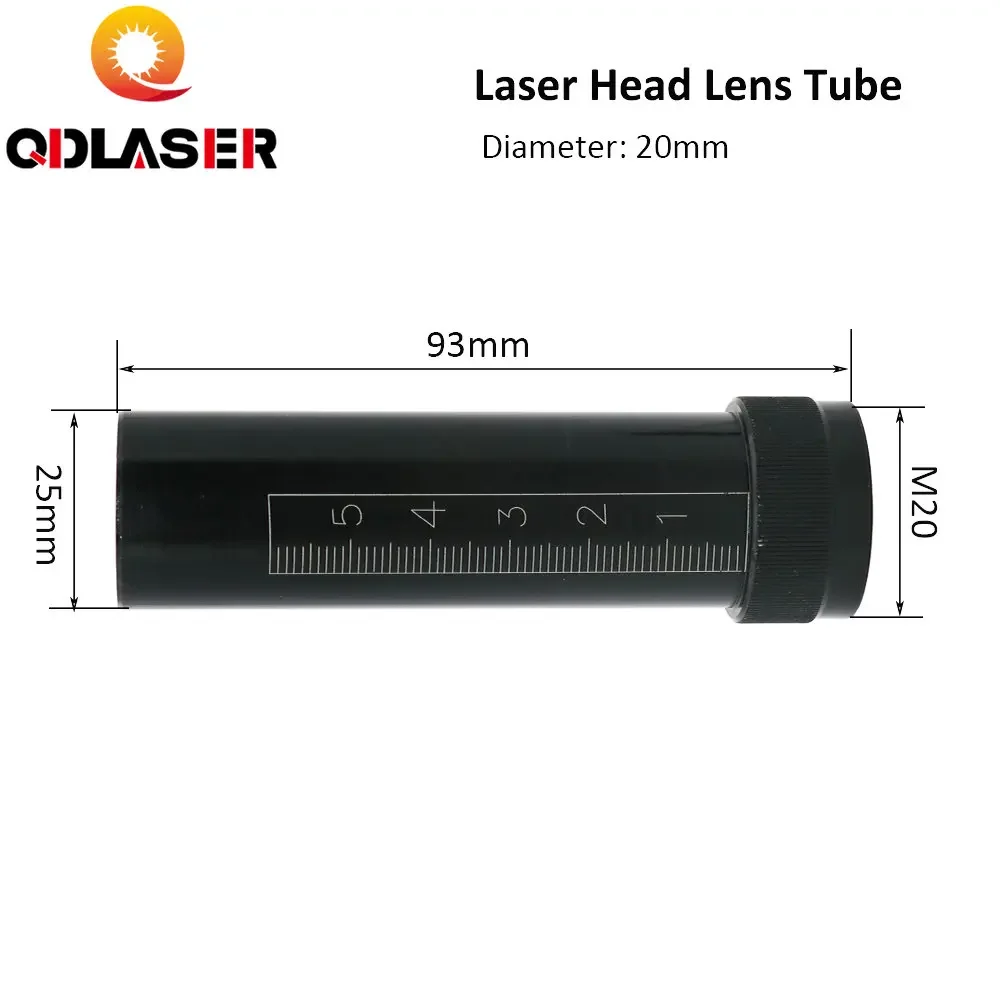 أنبوب QDLASER T Series CO2 O.D.20 لعدسة D20 F50.8 لآلة النقش بالقطع بالليزر CO2 #5
