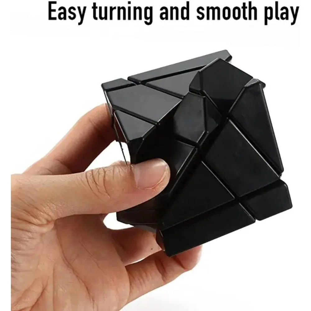 Ghost Cube 3x3 Speed Stickerless Puzzle Smooth Corner Turning with New Anti-Pop Structure